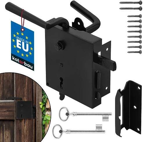 KOTARBAU® Zámek na ráfek 65 mm černý levý práškový Zámek Šroubovací zámek Zámek na