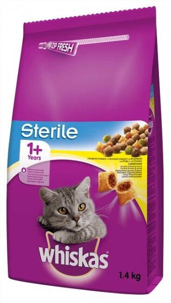 Whiskas Sterile kuře 1400 g