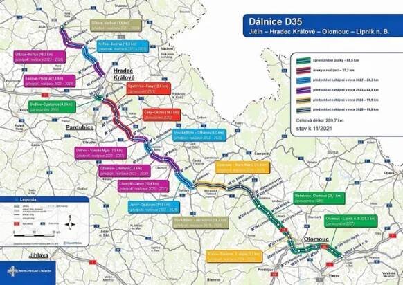 Stavba dálnice D35 Janov – Opatovec | Tvstav.cz - stavební portál