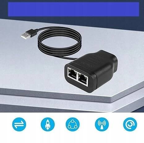 Rozbočovač s napájecím portem USB 1000/100Mbps počítač router televizor EAN (GTIN) 5903794102729