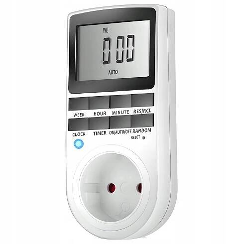 KWE-TM02 Elektronický digitální časovač se zásuvkou/ Od 1Kč |017| - Elektro