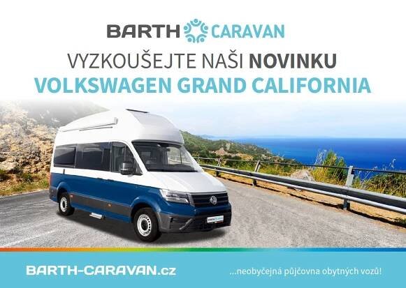Půjčovna BARTH Caravan představí na veletrhu Volkswagen Grand Californii - FOR CARAVAN / FOR BOAT - katalog
