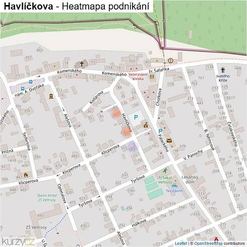 Mapa Havlíčkova - Firmy v ulici.