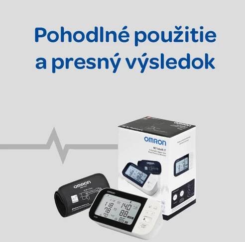 Tlakoměr OMRON M7 Intelli IT s AFib + síťový zdroj