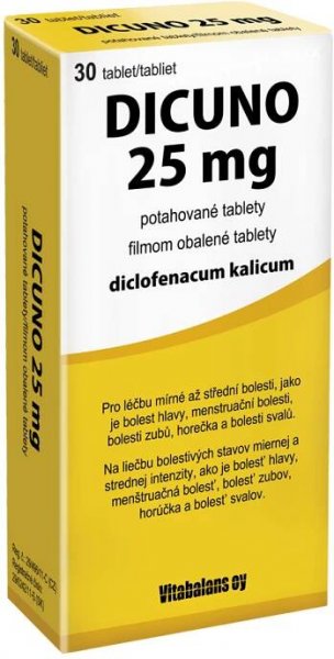 Dicuno 25 mg 30 tbl. od 69 Kč