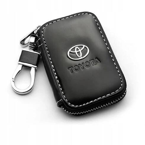 klíčenka KOŽENÉ POUZDRO na klíče TOYOTA logo do auta ELEGANTNÍ