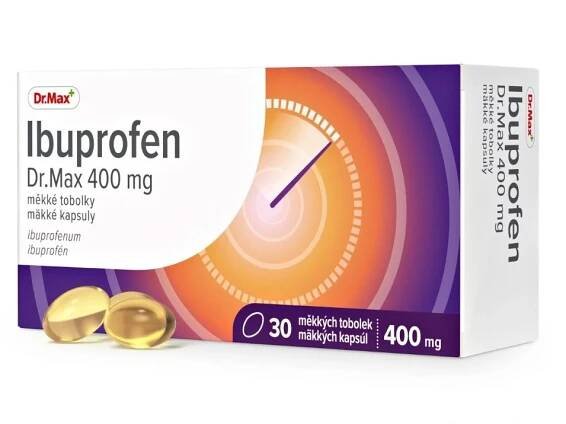 Dr. Max Ibuprofen 400 mg 30 měkkých tobolek