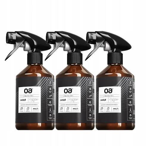 3× OA CAR GLASS 250 ml Čistič skel a zrcátek automobilů
