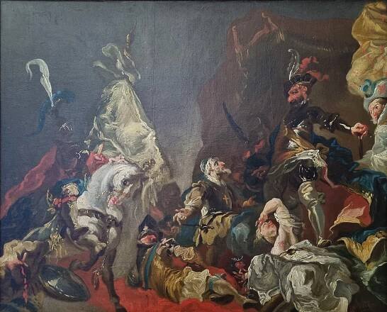Přijetí biskupa Bruna ze Schauenburgu Přemyslem Otakarem II. (1759)