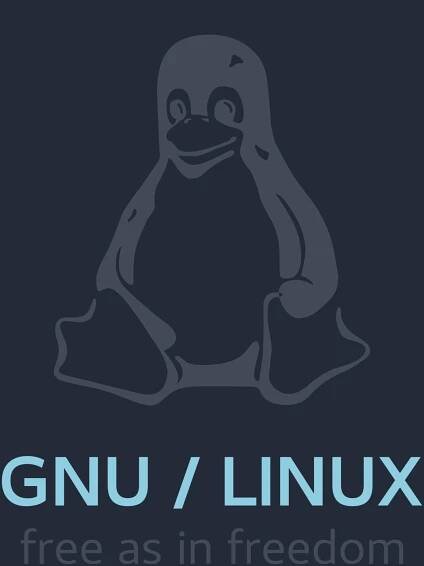 GNU Linux Dark Tux HD Wallpaper