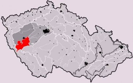 Švihovská vrchovina na mapě Česka