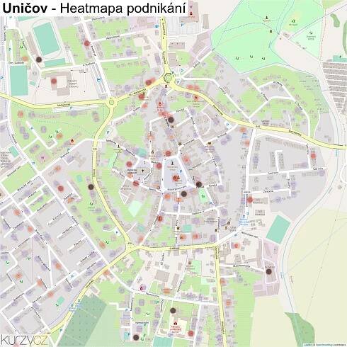 Uničov - mapy | Kurzy.cz