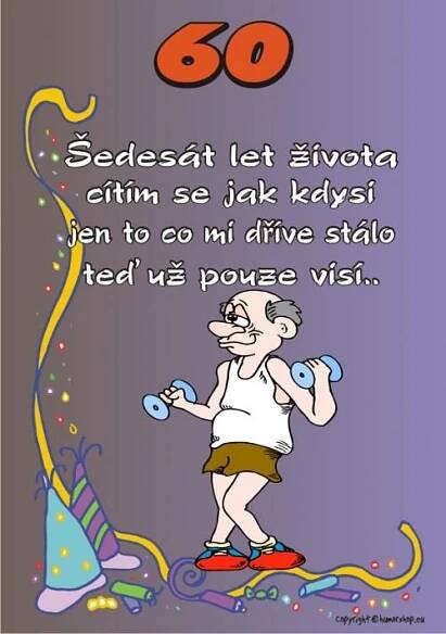 Přání certifikát k 60. narozeninám MUŽ