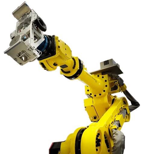 An industrial automated robot arm designed by Matrix Design.