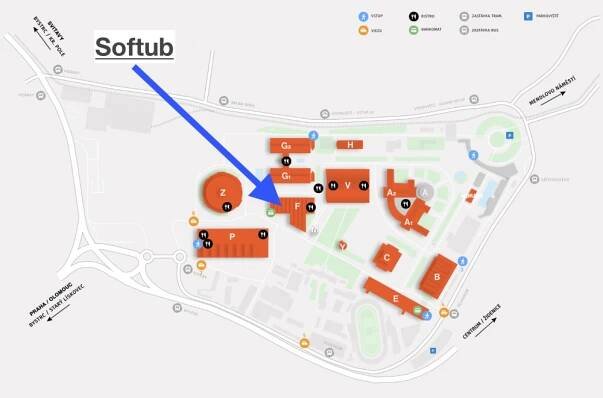 Mapa brněnského výstaviště