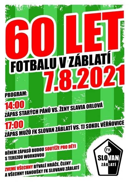 Fotbalový Slovan Záblatí oslaví šedesátiny atraktivními zápasy - Aktuality - Zpravodajství - Město Bohumín