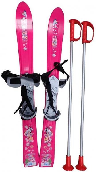 Plastkon LSP70-RU Lyže dětské 70cm reflexní růžová