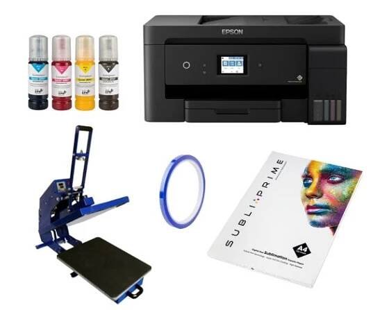 Sublimační sada na potisk textilu Epson EcoTank L14150 A3 Sublisplash + termolis PRIME HP3804D 40 x 50 cm sublimace termotransfer - 1