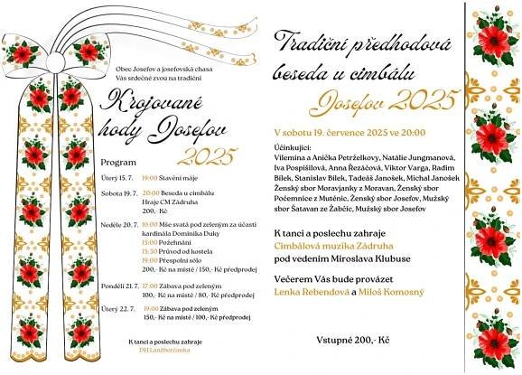 Tradiční krojované hody Josefov 2025