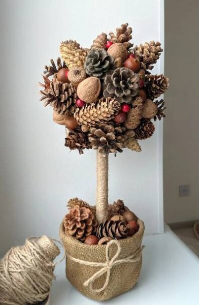 Осенний топиарий | Christmas crafts diy, Christmas decor diy, Handmade christmas crafts