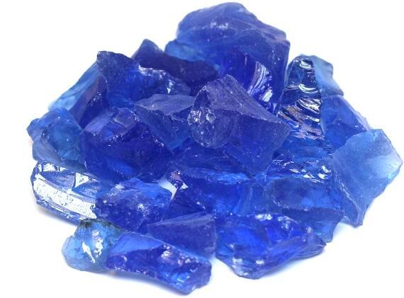 Fire Glass - Crystal Blue