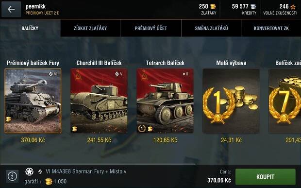 world of tanks obchod