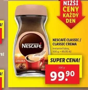Lidl Nescafé classic / classic crema nabídka