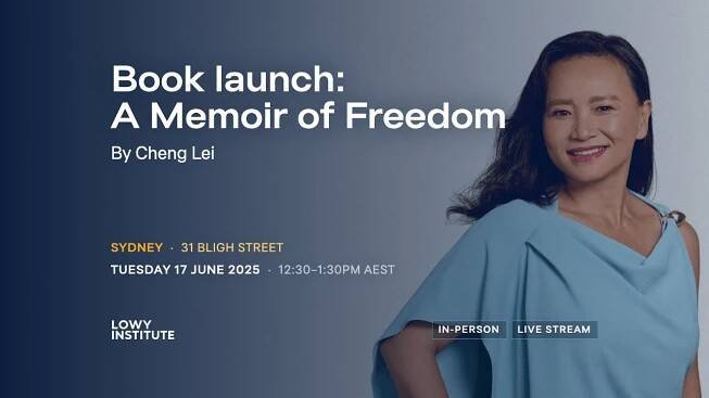 Book Launch: A memoir of freedom by Cheng Lei