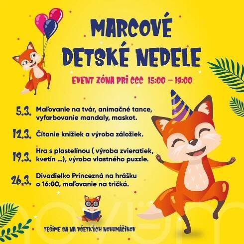 Marcové detské nedele | kamdomesta.sk 