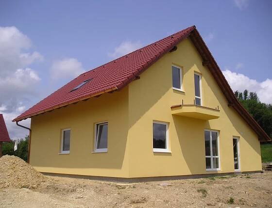 Stavba dvougeneračního domu - dřevostavby v kraji Vysočina. Dřevostavba 018 