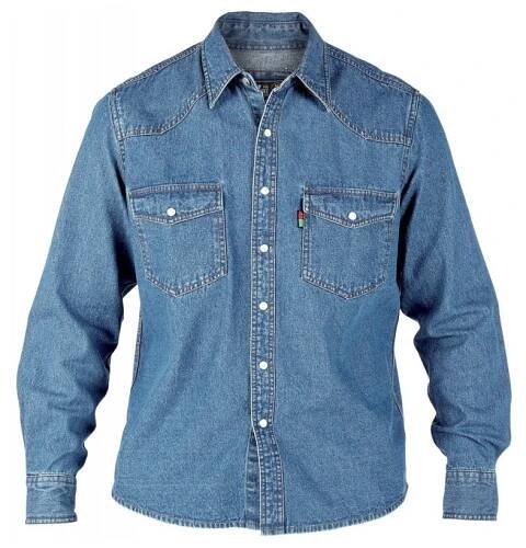Duke košile Western style denim shirt riflová jeans