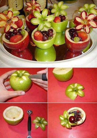 Apple bowls | Yummy food, Food, Food presentation