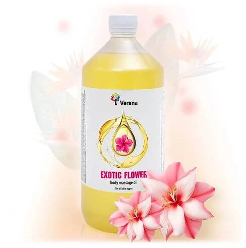 Exotické kvety rastlinný masážny olej 1000ml