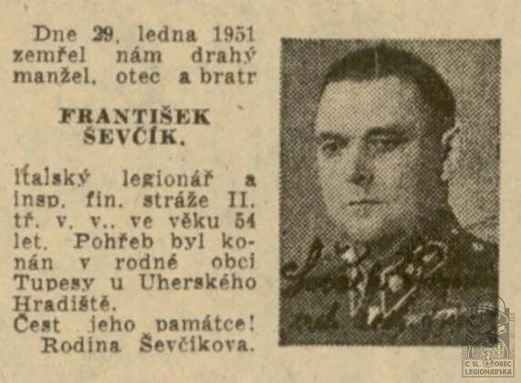František ŠEVČÍK - ČsOL