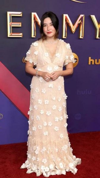 maya erskine at the emmy awards red carpet 2024