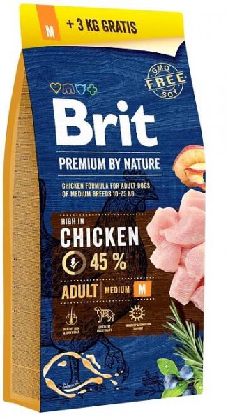 Brit Premium by Nature Adult M 18 kg od 1 089 Kč