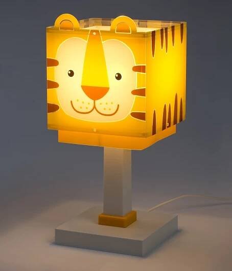 Dalber 64561 LITTLE TIGER - Dětská stolní lampička s motivem tygříka + Dárek LED žárovka