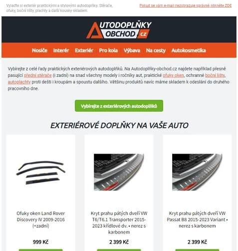 _ Vylaďte si vozidlo aneb exteriérové autodoplňky skladem