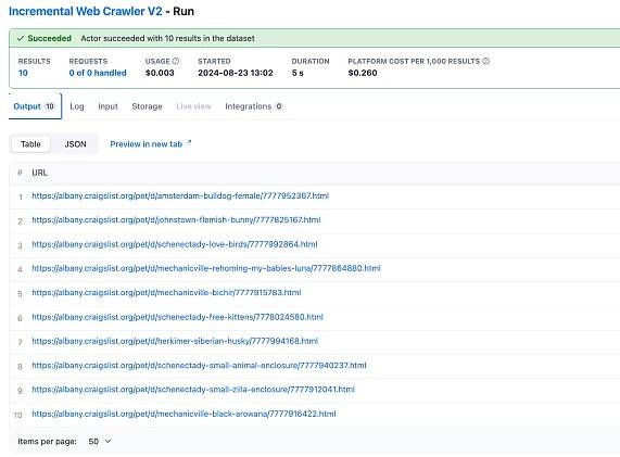 How to build an incremental Web Crawler with Apify
