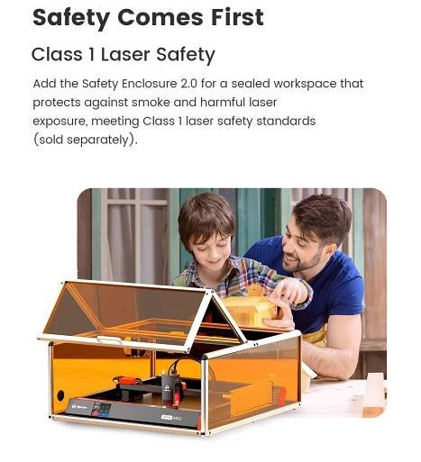 Alpha MK2 20W Smart Enclosed Diode Laser Engraver Series | Algolaser 