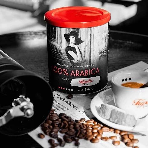 Dopřejte si zašloužený odpočinek bez jakéhokoliv stresu během náročného dne s naší italskou kávou 100% ARABICA | TREPALLINI