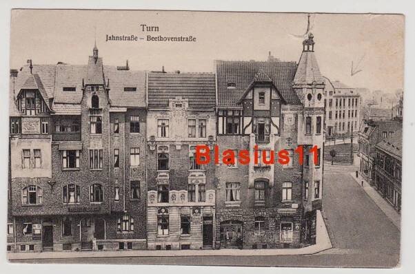 Teplice - Trnovany - domy Friesen a Körner - asi 1929 - zbourané