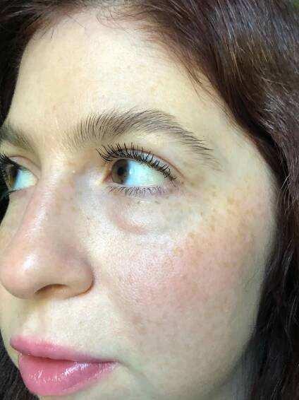 Wearing two coats of the L'Oreal Lash Paradise Mascara on my lashes