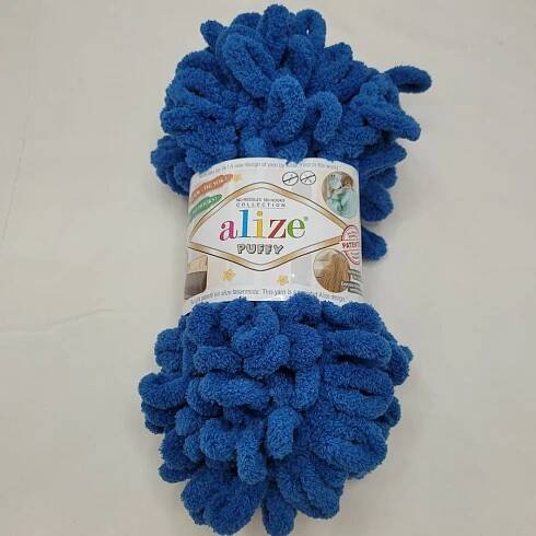 Alize puffy - modrá jeans č.637