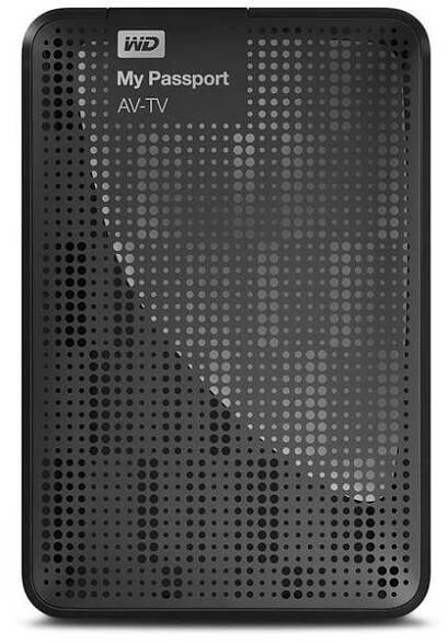 Externí pevný disk 2,5" Western Digital My Passport AV-TV 1TB USB 3.0...