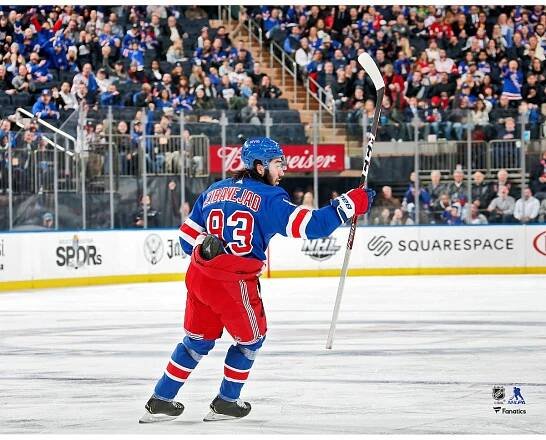 Unsigned New York Rangers Mika Zibanejad Fanatics Authentic Goal Celebration Photograph