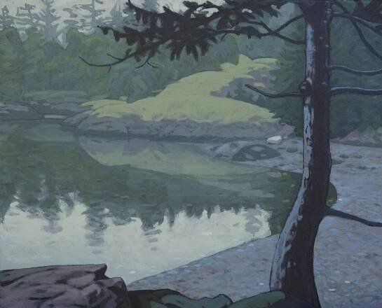  Mist in Smugglers Cove  16 x 20 Acrylic on Canvas  SOLD 