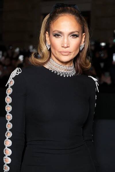 Jennifer Lopez attends the Valentino Haute Couture Spring/Summer 2024 show as part of Paris Fashion Week on January 24, 2024 in Paris, France. 