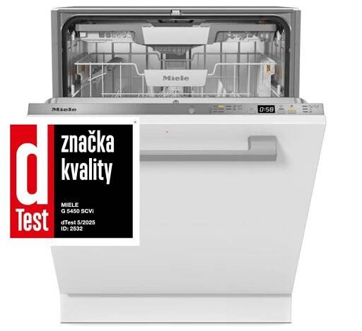 Myčka Miele G 5450 SCVi – nejlepší plně vestavná myčka dle dTestu