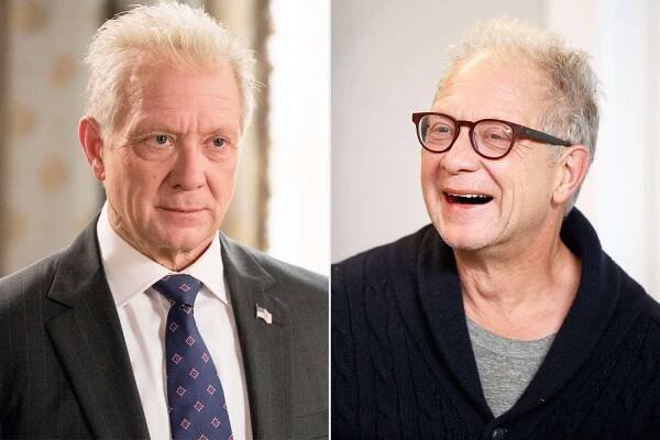 Jeff Perry as Cyrus on 'Scandal'; Perry at the Sundance Film Festival in 2018